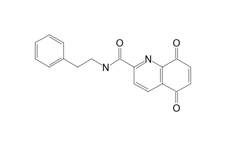 N-PHENETHYL-5,8-DIOXO-5,8-DIHYDRO-QUINOLINE-2-CARBOXAMIDE