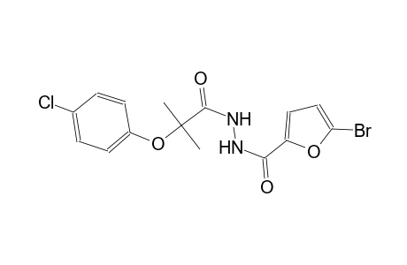 N'-(5-bromo-2-furoyl)-2-(4-chlorophenoxy)-2-methylpropanohydrazide