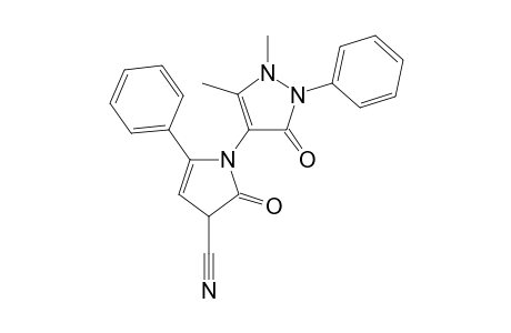 1-(1,5-dimethyl-3-oxo-2-phenyl-2,3-dihydro-1H-pyrazol-4-yl)-2-oxo-5-phenyl-2,3-dihydro-1H-pyrrole-3-carbonitrile