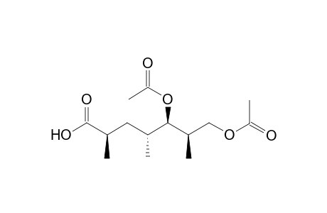 (2R*,4R*,5R*,6R*)-5,7-Diacetoxy-2,4,6-trimethylheptanoic acid