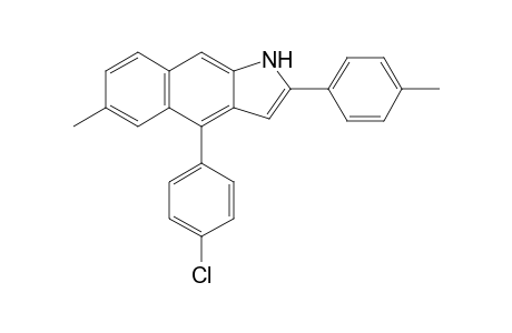 4-(4-Chlorophenyl)-6-methyl-(4-methylphenyl)benz[f]indole