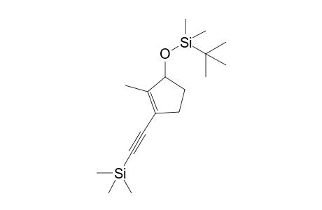 tert-Butyldimethyl((2-methyl-3-((trimethylsilyl)ethynyl)cyclopent-2-en-1-yl)oxy)silane
