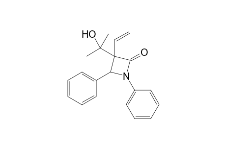 trans-3-(1-Hydroxy-1-methylethyl)-1,4-diphenyl-3-vinylazetidin-2-one