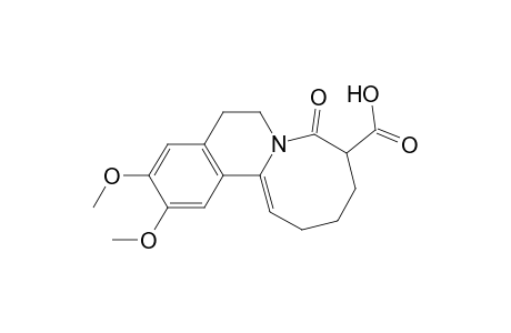 6H-Azocino[2,1-a]isoquinoline-9-carboxylic acid, 5,8,9,10,11,12-hexahydro-2,3-dimethoxy-8-oxo-