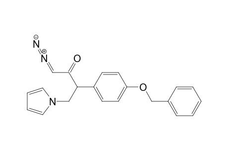 2-Butanone, 1-diazo-3-[4-(phenylmethoxy)phenyl]-4-(1H-pyrrol-1-yl)-, (.+-.)-