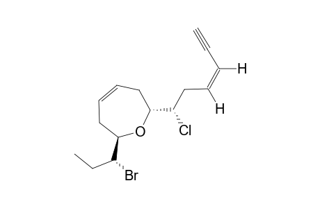 ROGIOLOXEPANE-A;(+)-(2R,7R)-2-(1-BROMOPROPYL)-7-[(Z)-1-CHLOROHEX-3-EN-5-YNYL]-2,3,6,7-TETRAHYDROOXEPINE