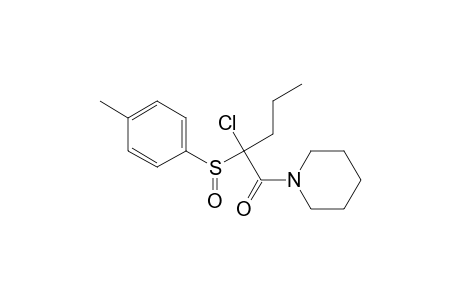 N-[2-Chloro-2-(p-tolylsulfinyl)pentanoyl]piperidine