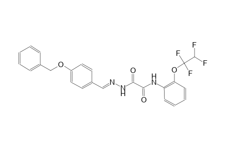 2-{(2E)-2-[4-(benzyloxy)benzylidene]hydrazino}-2-oxo-N-[2-(1,1,2,2-tetrafluoroethoxy)phenyl]acetamide