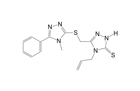 4-allyl-5-{[(4-methyl-5-phenyl-4H-1,2,4-triazol-3-yl)sulfanyl]methyl}-2,4-dihydro-3H-1,2,4-triazole-3-thione