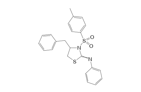 N-(4-Benzyl-3-tosylthiazolidin-2-ylidene)benzenamine