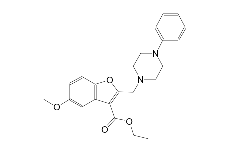 Ethyl 5-methoxy-2-[(4-phenyl-1-piperazinyl)methyl]-1-benzofuran-3-carboxylate