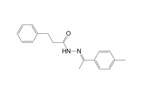 3-Phenyl-propionic acid (1-p-tolyl-ethylidene)-hydrazide