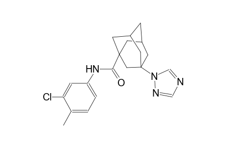 N-(3-chloro-4-methylphenyl)-3-(1H-1,2,4-triazol-1-yl)-1-adamantanecarboxamide