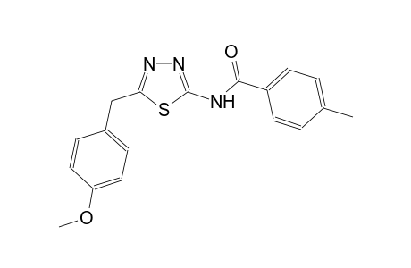 N-[5-(4-methoxybenzyl)-1,3,4-thiadiazol-2-yl]-4-methylbenzamide