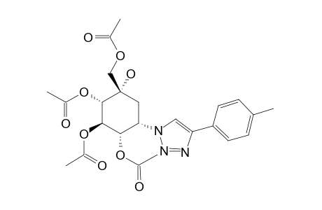 (1S,2R,3S,4S,6S)-4-(Acetoxymethyl)-4-hydroxy-6-[4-(4-methylphenyl)-1H-1,2,3-triazol-1-yl]cyclohexane-1,2,3-triyl Triacetate