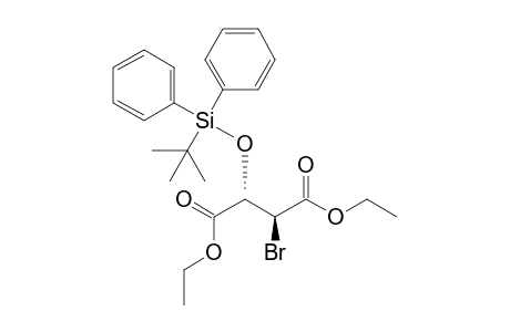 (2S,3S)-2-bromo-3-[tert-butyl(diphenyl)silyl]oxy-succinic acid diethyl ester