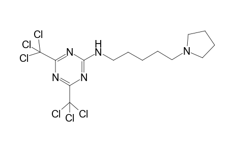 N-[5-(1-Pyrrolidinyl)pentyl]-4,6-bis(trichloromethyl)-1,3,5-triazin-2-amine