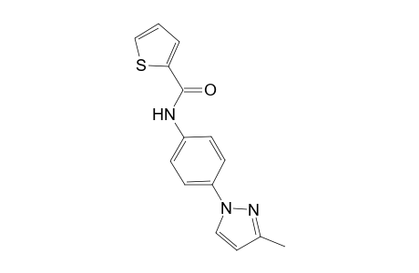 2-Thiophenecarboxamide, N-[4-(3-methyl-1H-pyrazol-1-yl)phenyl]-