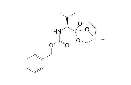 (1S)-[2-Methyl-1-(5-methyl-2,7,8-trioxabicyclo[3.2.1]oct-1-yl)propyl]carbamic acid benzyl ester