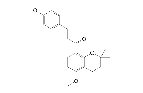 2',3'-(2,2-DIMETHYLDIHYDROPYRANO)-4-HYDROXY-4'-METHOXYDIHYDROCHALCONE;DEOXYDIHYDROXANTHOANGELOL-H