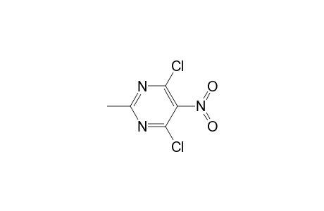 Pyrimidine, 4,6-dichloro-2-methyl-5-nitro-