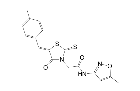 3-thiazolidineacetamide, N-(5-methyl-3-isoxazolyl)-5-[(4-methylphenyl)methylene]-4-oxo-2-thioxo-, (5Z)-