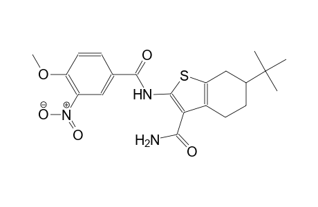 benzo[b]thiophene-3-carboxamide, 6-(1,1-dimethylethyl)-4,5,6,7-tetrahydro-2-[(4-methoxy-3-nitrobenzoyl)amino]-