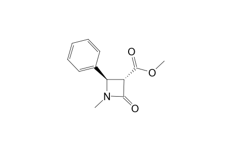 (3S,4R)-1-methyl-2-oxo-4-phenyl-3-azetidinecarboxylic acid methyl ester