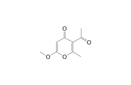 3-acetyl-6-methoxy-2-methylpyran-4-one