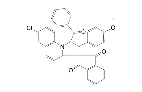 (1'R,2'R)-1'-benzoyl-7'-chloro-2'-(4-methoxyphenyl)-2',3a'-dihydro-1'H-spiro[indene-2,3'-pyrrolo[1,2-a]quinoline]-1,3-dione