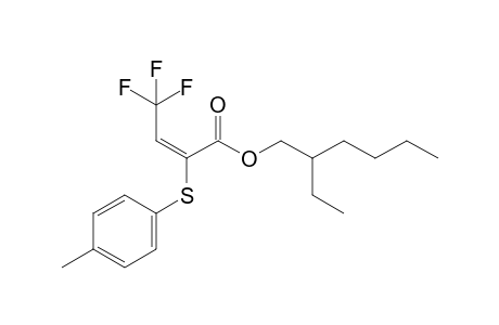 (E)-2-Ethylhexyl 4,4,4-trifluoro-2-(p-tolylthio)but-2-enoate