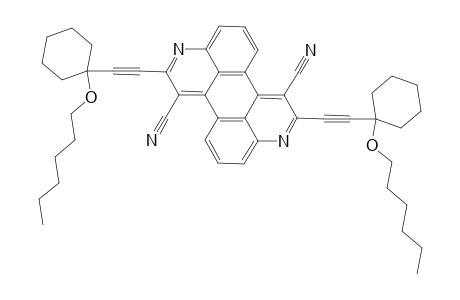 2,8-Bis{[(1-hexyloxy)cyclohexyl]ethynyl}benzo[1,2,3-de:4,5,6-d'e']diquinoline-1,7-dicarbonitrile