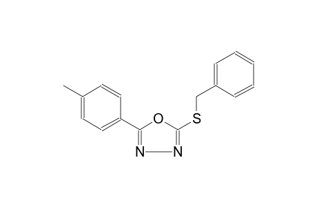2-(benzylsulfanyl)-5-(4-methylphenyl)-1,3,4-oxadiazole