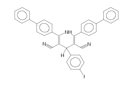 2,6-BIS(4-BIPHENYLYL)-3,5-DICYANO-4-(4-IODOPHENYL)-1,4-DIHYDROPYRIDINE