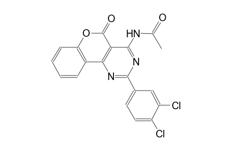 acetamide, N-[2-(3,4-dichlorophenyl)-5-oxo-5H-[1]benzopyrano[4,3-d]pyrimidin-4-yl]-