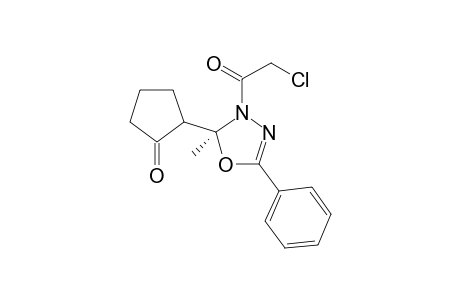 (2S)-3-(2-Chloroacetyl)-2,3-dihydro-2-methyl-2-(2-oxocyclopentyl)-5-phenyl-1,3,4-oxadiazole
