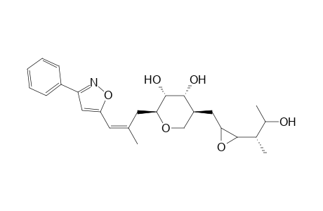 2H-Pyran-3,4-diol, tetrahydro-5-[[3-(2-hydroxy-1-methylpropyl)oxiranyl]methyl]-2-[2-methyl-3-(3-phenyl-5-isoxazolyl)-2-propenyl]-, [2S-[2.alpha.(Z),3.beta.,4.beta.,5.alpha.[2R*,3R*(1R*, 2R*)]]]-