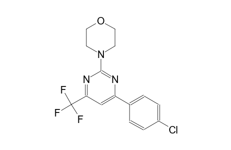 4-[4-(4-chlorophenyl)-6-(trifluoromethyl)-2-pyrimidinyl]morpholine