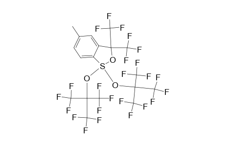 3H-2,1-Benzoxathiole, 1,1-dihydro-5-methyl-1,1-bis[2,2,2-trifluoro-1,1-bis(trifluoromethyl) ethoxy]-3,3-bis(trifluoromethyl)-