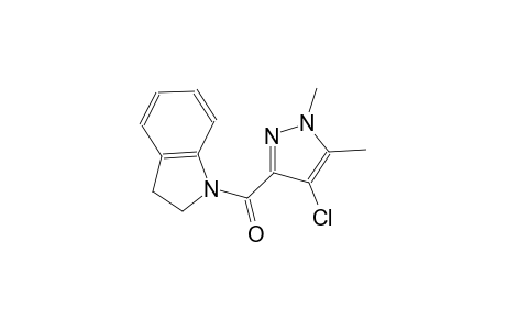 1-[(4-chloro-1,5-dimethyl-1H-pyrazol-3-yl)carbonyl]indoline