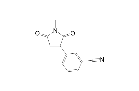 3-(1-Methyl-2,5-dioxopyrrolidin-3-yl)benzonitrile