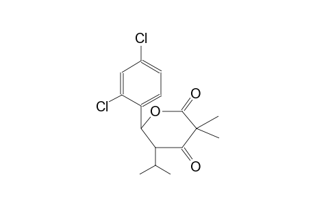 2H-pyran-2,4(3H)-dione, 6-(2,4-dichlorophenyl)dihydro-3,3-dimethyl-5-(1-methylethyl)-, (5R,6S)-