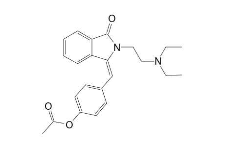 (Z)-3-(4-Acetoxyphenyl)methylene-2-(diethylamino)ethy-2,3-dihydro-1H-isoindol-1-one