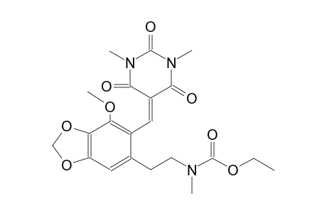 ethyl 2-{6-[(1,3-dimethyl-2,4,6-trioxotetrahydro-5(2H)-pyrimidinylidene)methyl]-7-methoxy-1,3-benzodioxol-5-yl}ethyl(methyl)carbamate