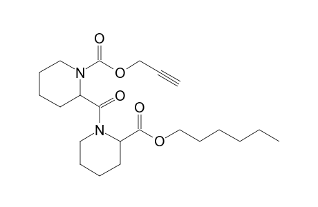 Pipecolylpipecolic acid, N-propargyloxycarbonyl-, hexyl ester