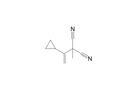 2-(1-cyclopropylethenyl)-2-methyl-propanedinitrile