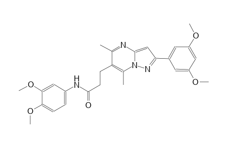 pyrazolo[1,5-a]pyrimidine-6-propanamide, N-(3,4-dimethoxyphenyl)-2-(3,5-dimethoxyphenyl)-5,7-dimethyl-