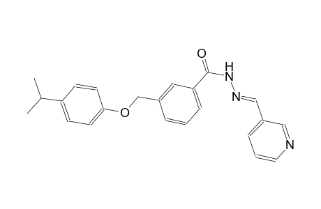 3-[(4-isopropylphenoxy)methyl]-N'-[(E)-3-pyridinylmethylidene]benzohydrazide