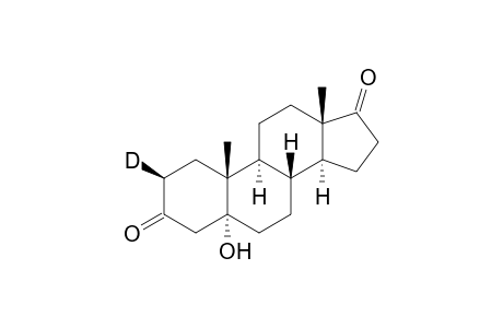 Androstane-3,17-dione, 2.beta.-deuterio-5-hydroxy-5.alpha.-