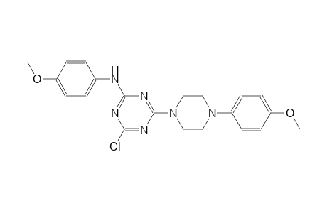 4-Chloro-N-(4-methoxyphenyl)-6-[4-(4-methoxyphenyl)-1-piperazinyl]-1,3,5-triazin-2-amine